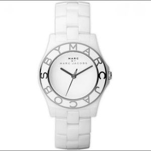 Marc Jacobs White and Gold Ceramic Watch